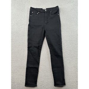 Agolde Filter Free Black Skinny Ankle Jeans Roxanne Stretch Denim Size 28